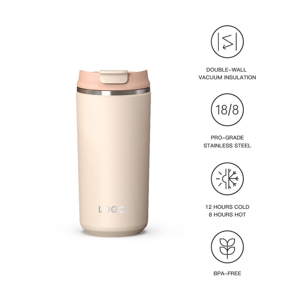 12oz 16oz Eco-friendly Insulated Hot Coffee Cup Reusable To Go Mug Hot & Cold Beverage Tumbler Double Walled Stainless Steel