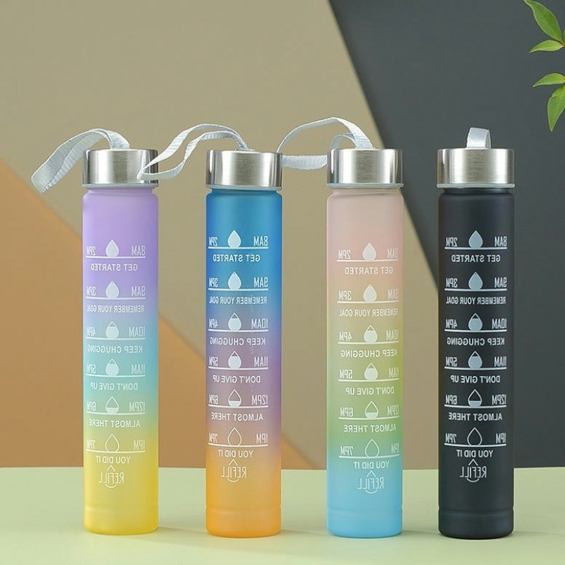 A005 Sports Water Bottle 3pcs/Set Motivational Water Bottle for Male Female Set 2000ML 900ML 280ML Portable Reusable Summer Cups
