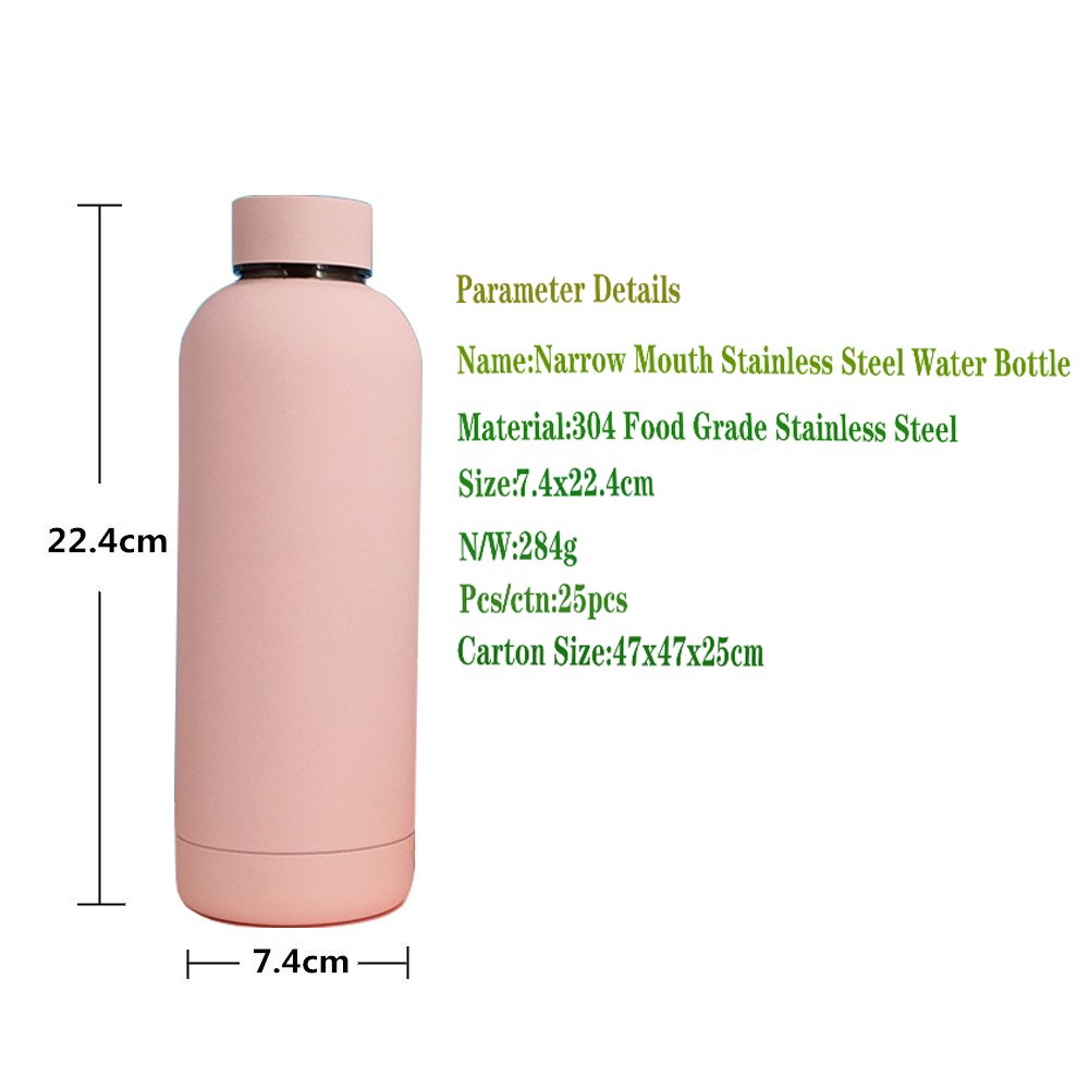 Narrow Mouth 750 ml Stainless Steel Vacuum Flask Wholesale Double Wall Sports Water Bottle
