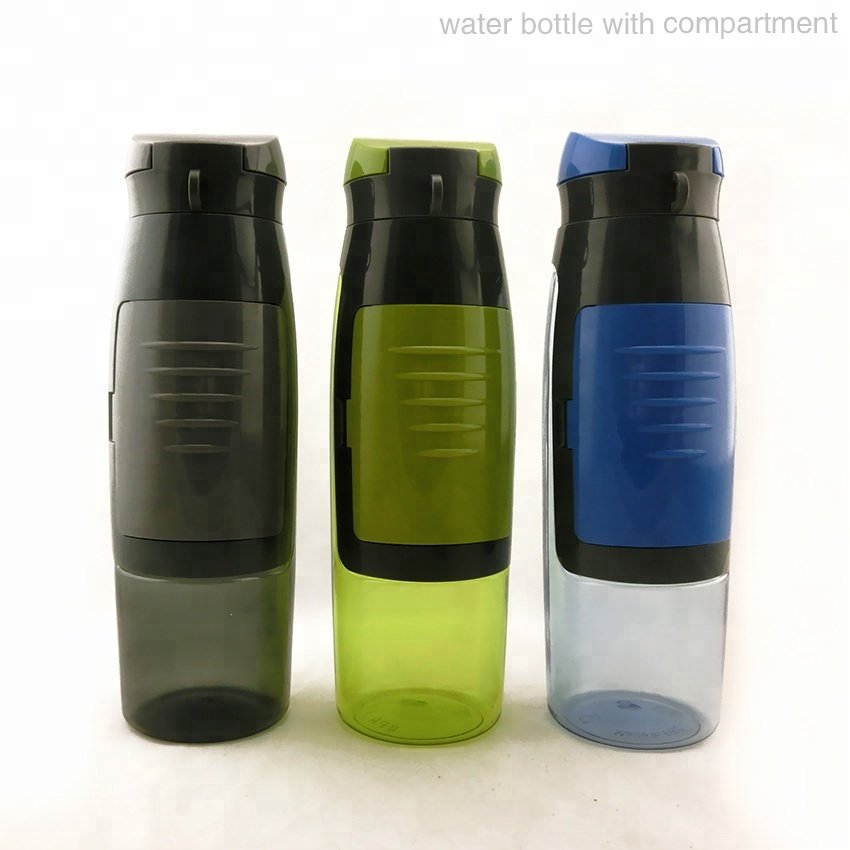 Trend 2024 New Product 750ml Portable Sport Plastic Drinking Water Bottle with Card Storage