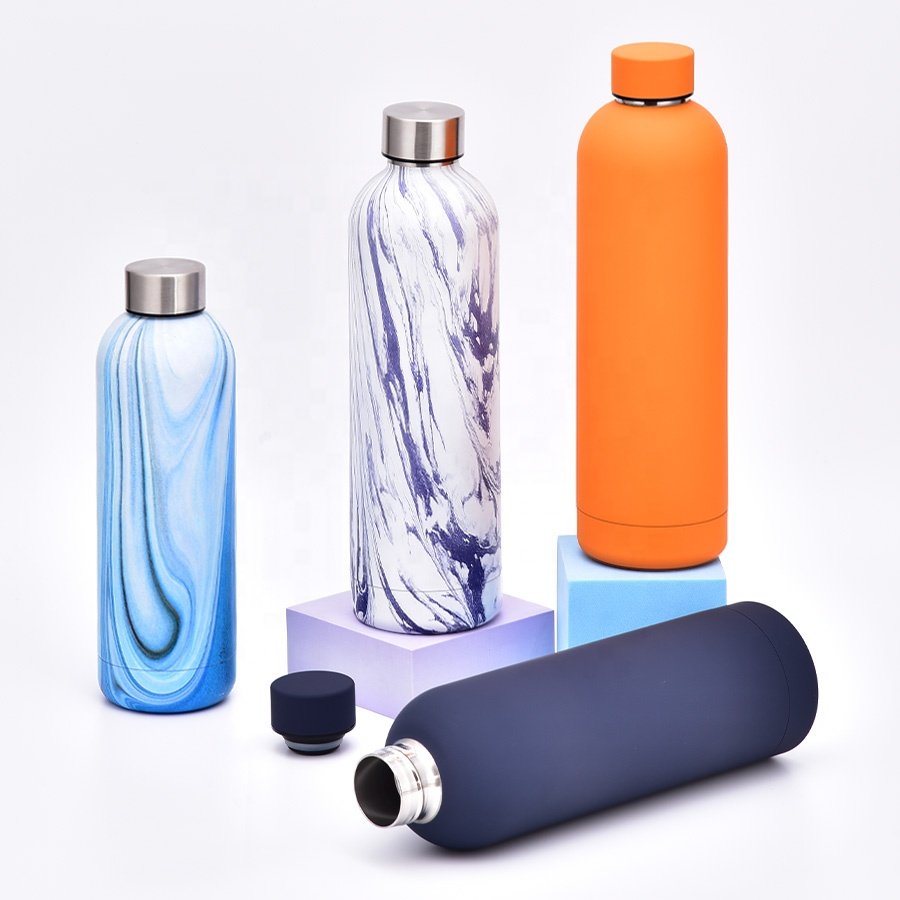 Vacuum Flasks Thermal Food-Grade Stainless Steel Water Flask Double Wall Water Bottle With Lid