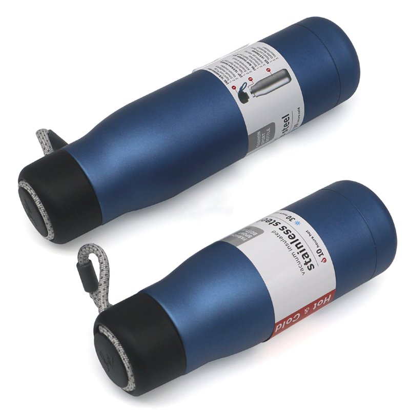 Best sale 20 OZ thermal vacuum flasks with rope handle / double wall vacuum stainless steel water bottle