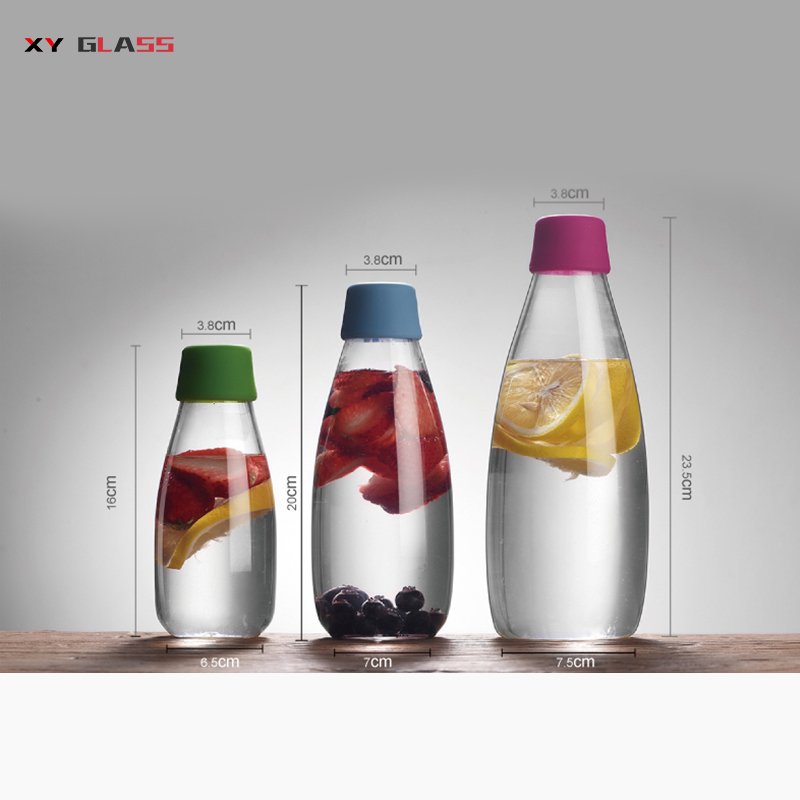 new arrive handcrafted ECO Friendly home use cooking thermo glass water bottle