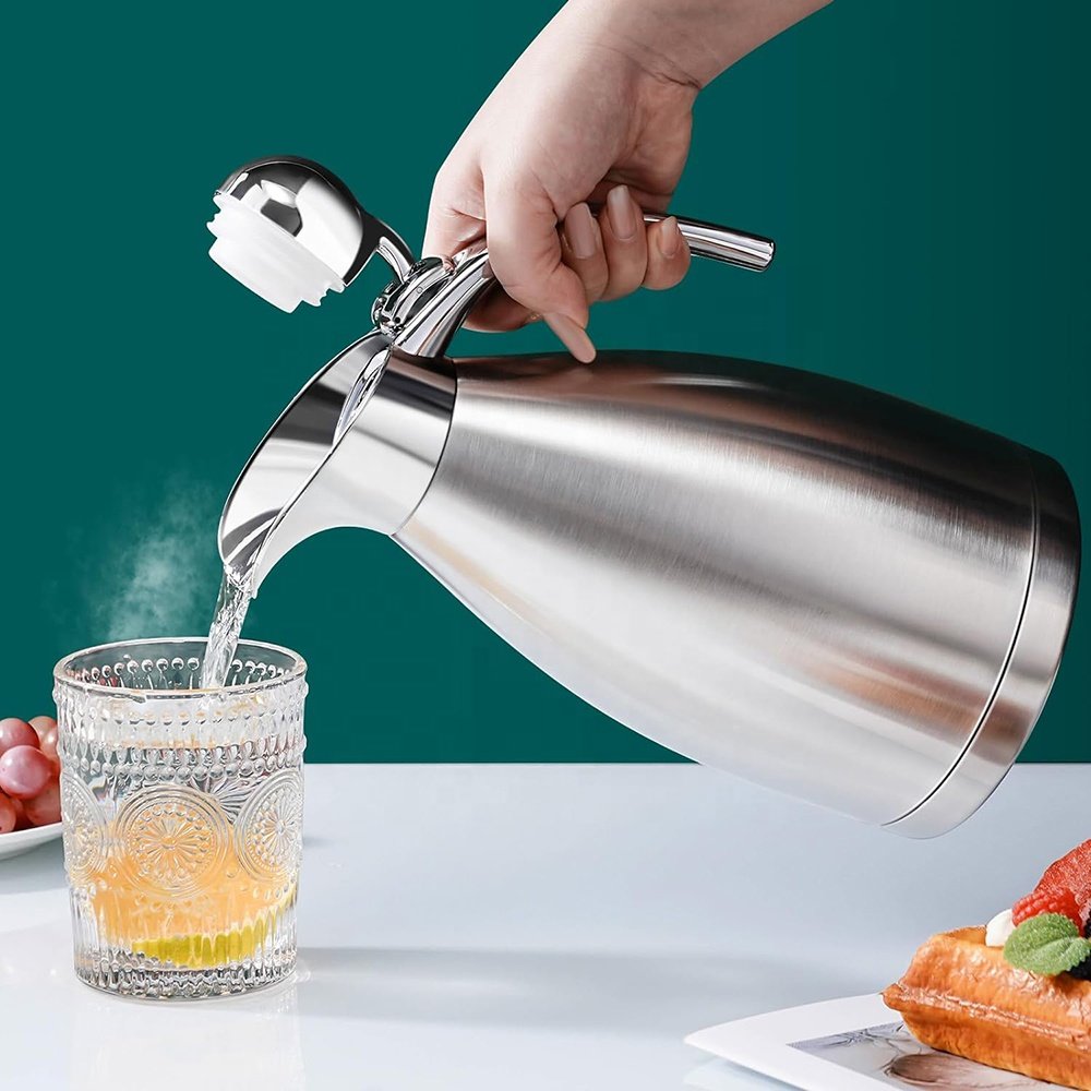Coffee Thermos 1.5L Double Wall Stainless Steel Kettle Vacuum Flasks Water Flask Carafe