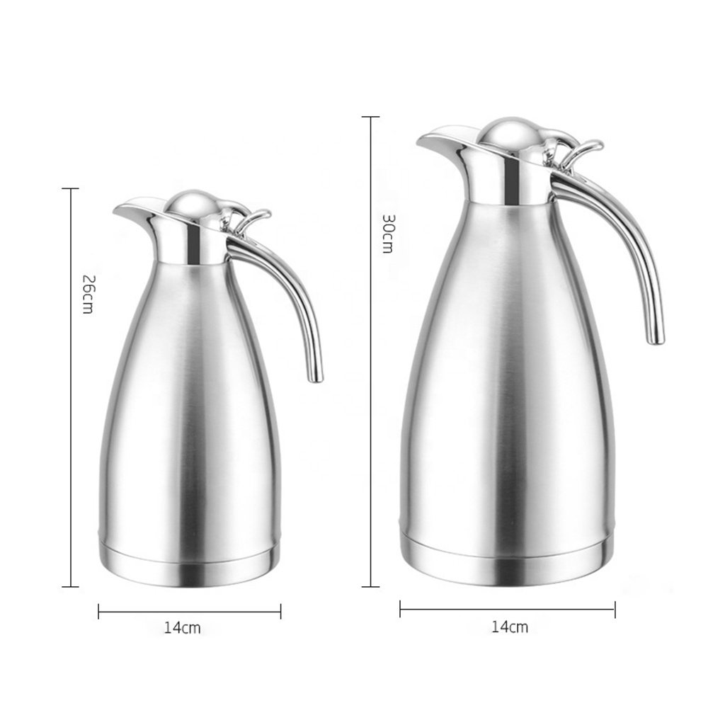 Coffee Thermos 1.5L Double Wall Stainless Steel Kettle Vacuum Flasks Water Flask Carafe