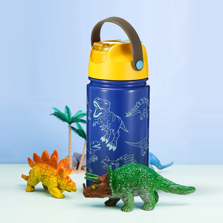 Best Selling Portable Customized Logo Stainless Steel Kids Drinking Insulated Water Bottle With Straw Lid