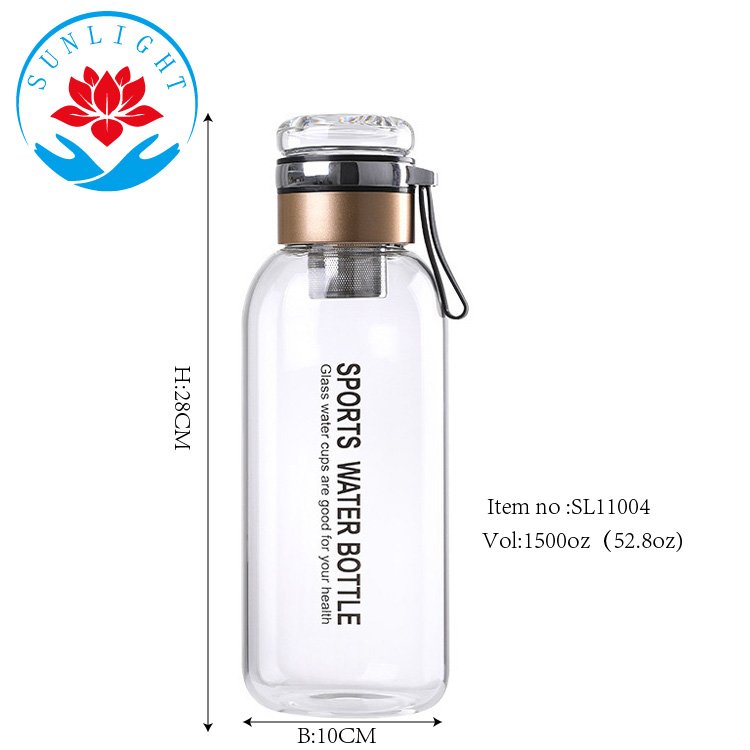 Factory Wholesale 1500ML 52OZ Big Water Bottle With Logo Hot Sale Water Bottle 2023