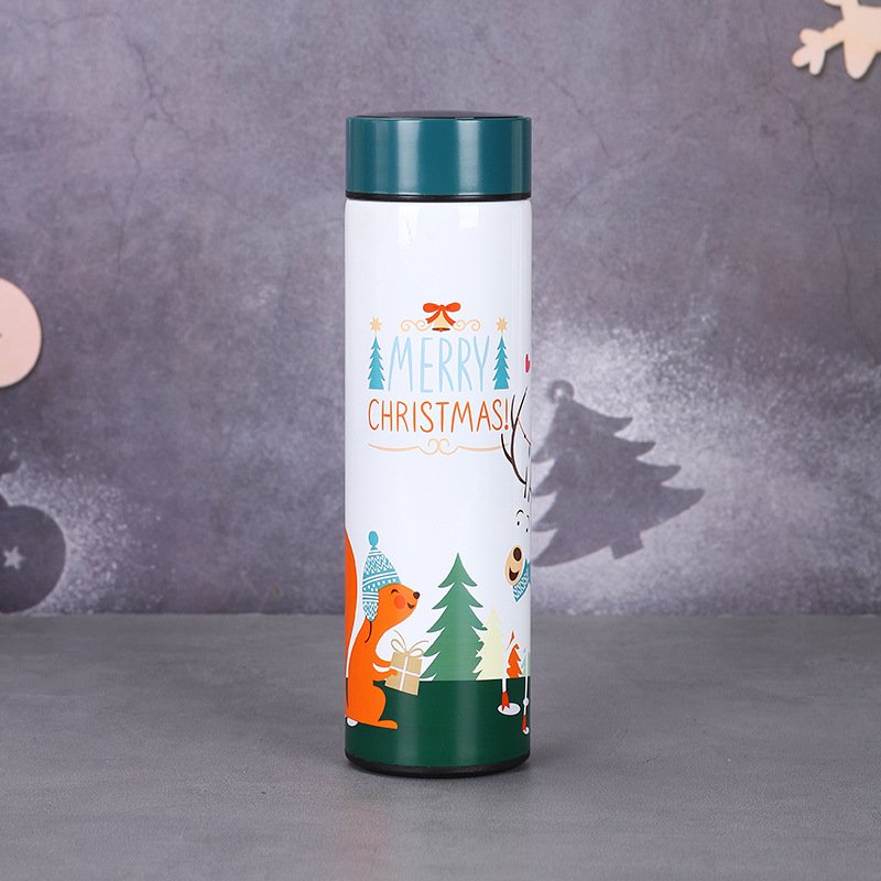 Portable Intelligent Tea Infuser 500ml 17oz Stainless Steel Smart Thermos Led Water Bottles Coffee Mugs Tumbler Cups Filter