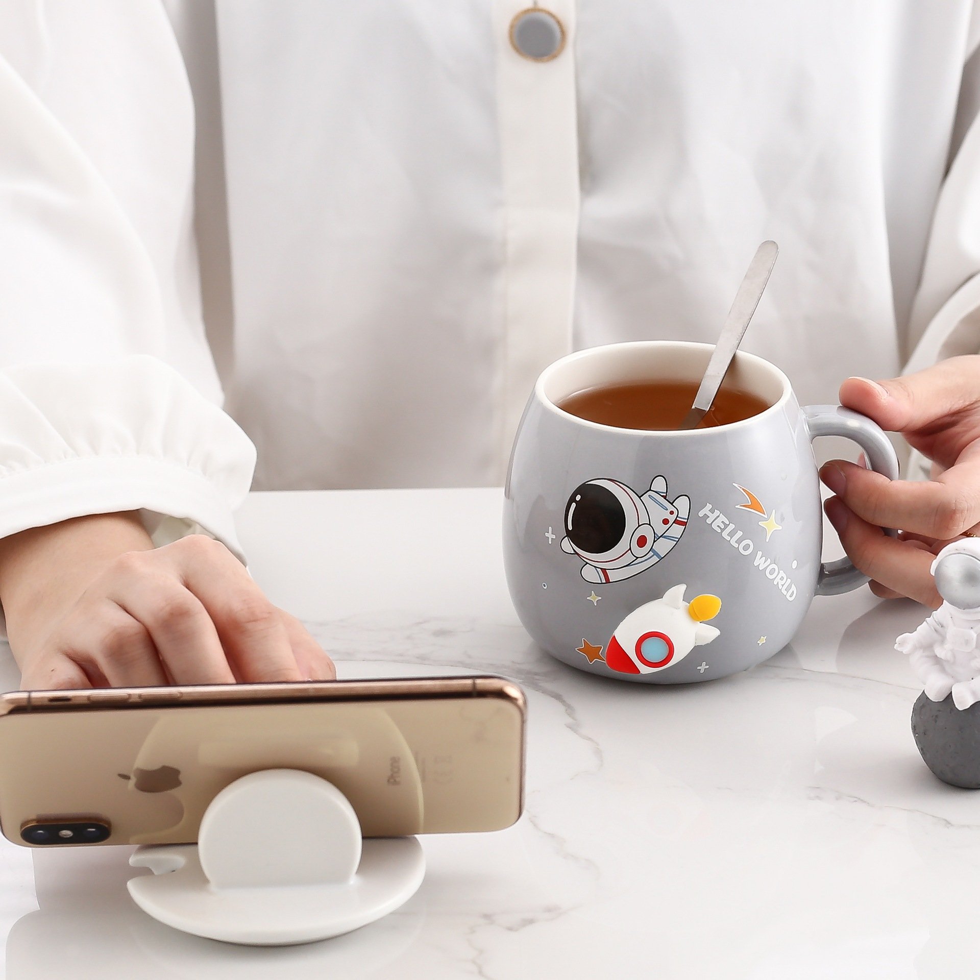 Cute creative cartoon ceramic cup,home Office Business Gift personality Cute milk juice coffee mug
