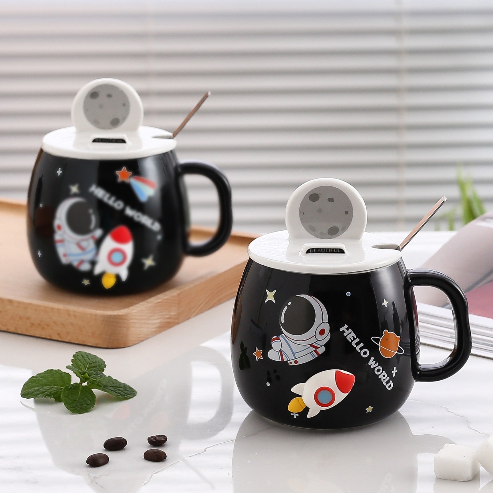 Cute creative cartoon ceramic cup,home Office Business Gift personality Cute milk juice coffee mug