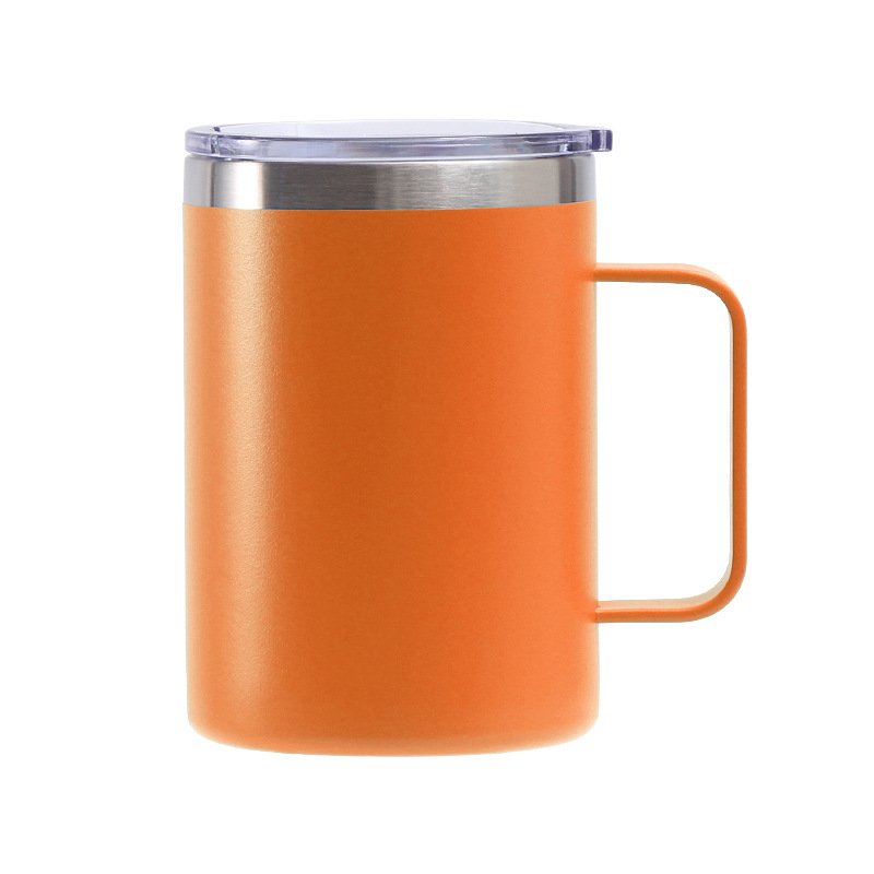 Custom Logo Leak Proof 12oz 14oz 16 Oz Metal 304 Stainless Steel Thermo Travel Coffee Mug With Handle