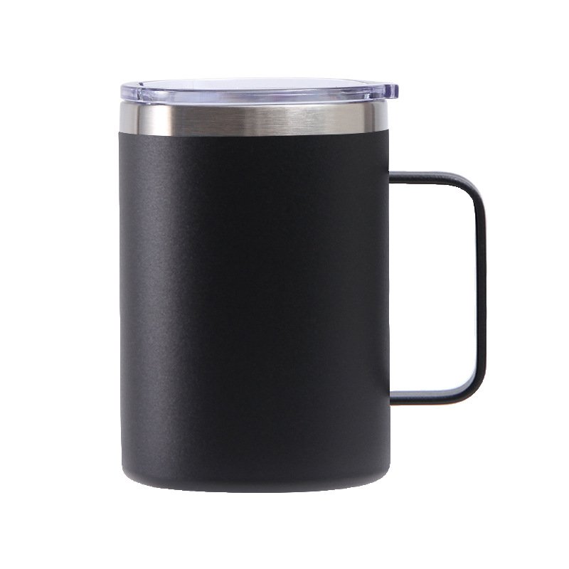 Custom Logo Leak Proof 12oz 14oz 16 Oz Metal 304 Stainless Steel Thermo Travel Coffee Mug With Handle