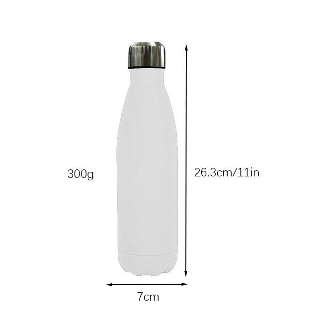 Grink New Design Stainless Steel Double Wall Insulated Cola Shape Vacuum Thermal Flasks Bottle 500ml