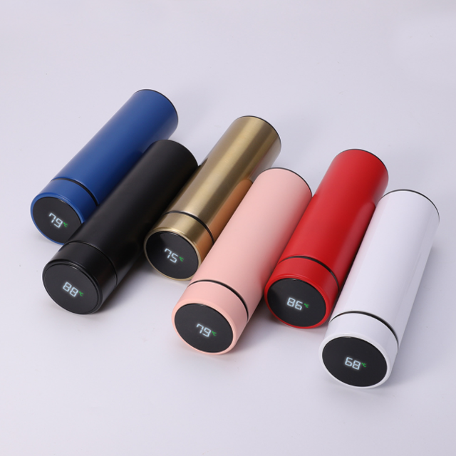 Travel Tumbler Smart LED Temperature Display Metal Insulation Water Bottles Thermos Stainless Steel Intelligent Vacuum Flask