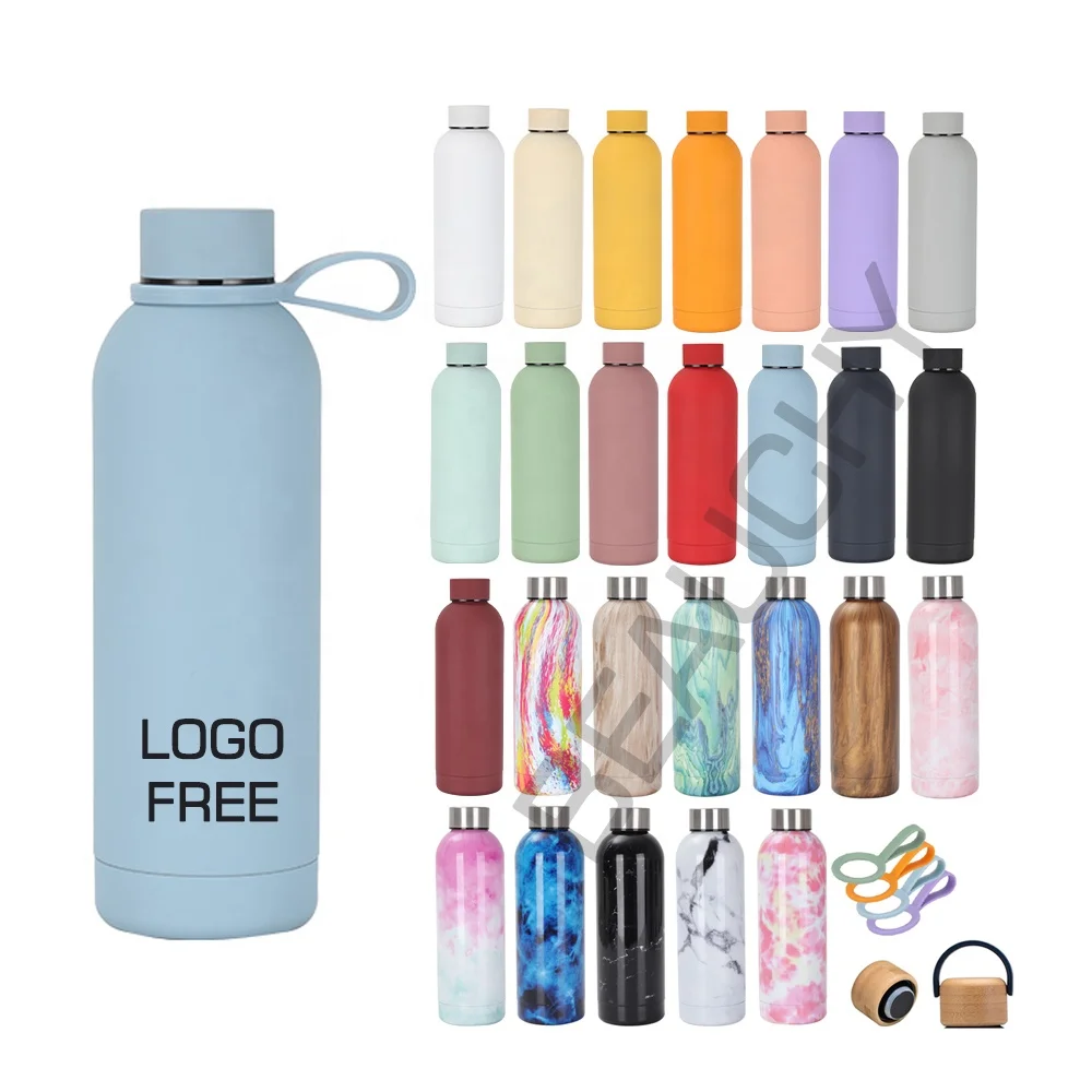NEW 17oz/500ml Customized Logo Stocked Double Wall Vacuum Flask Insulated Water Bottle Stainless Steel Tumbler Sports Water Bot