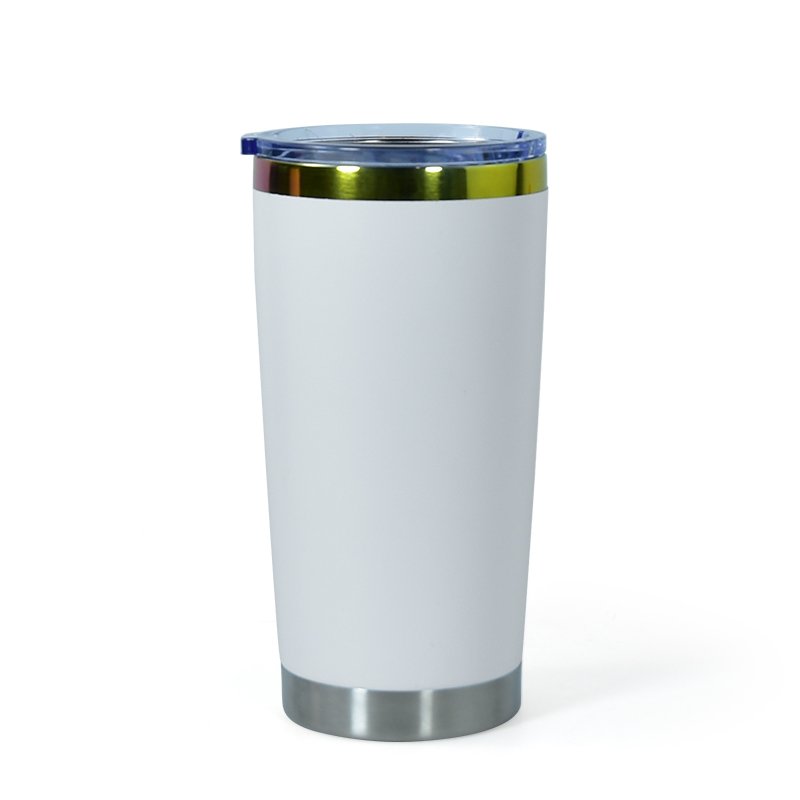 USA Warehouse 20oz Rainbow Stainless Steel Insulated Reusable Travel Car coffee Mug Tumbler with lid for laser engraving
