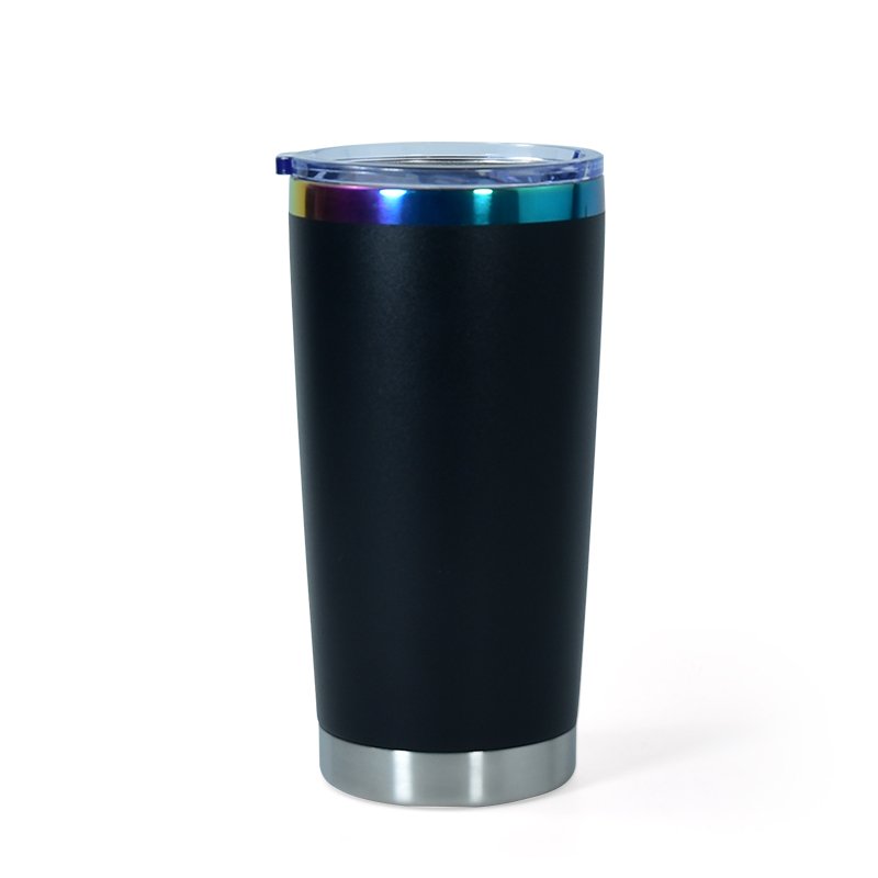 USA Warehouse 20oz Rainbow Stainless Steel Insulated Reusable Travel Car coffee Mug Tumbler with lid for laser engraving