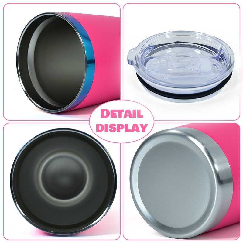 USA Warehouse 20oz Rainbow Stainless Steel Insulated Reusable Travel Car coffee Mug Tumbler with lid for laser engraving