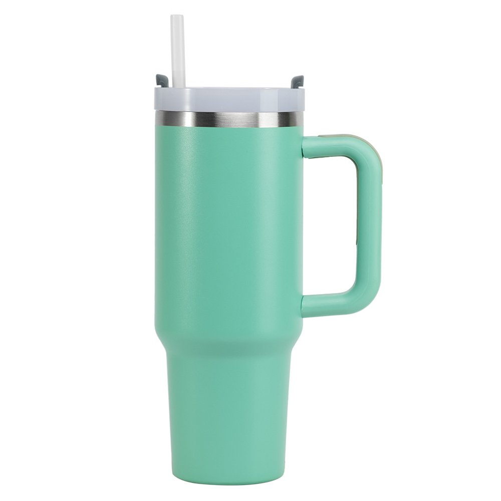 40oz Adventure Reusable Travel Tumbler Termos Insulated 40oz Coffee Mug Copo Cup with Straw Lid Handle