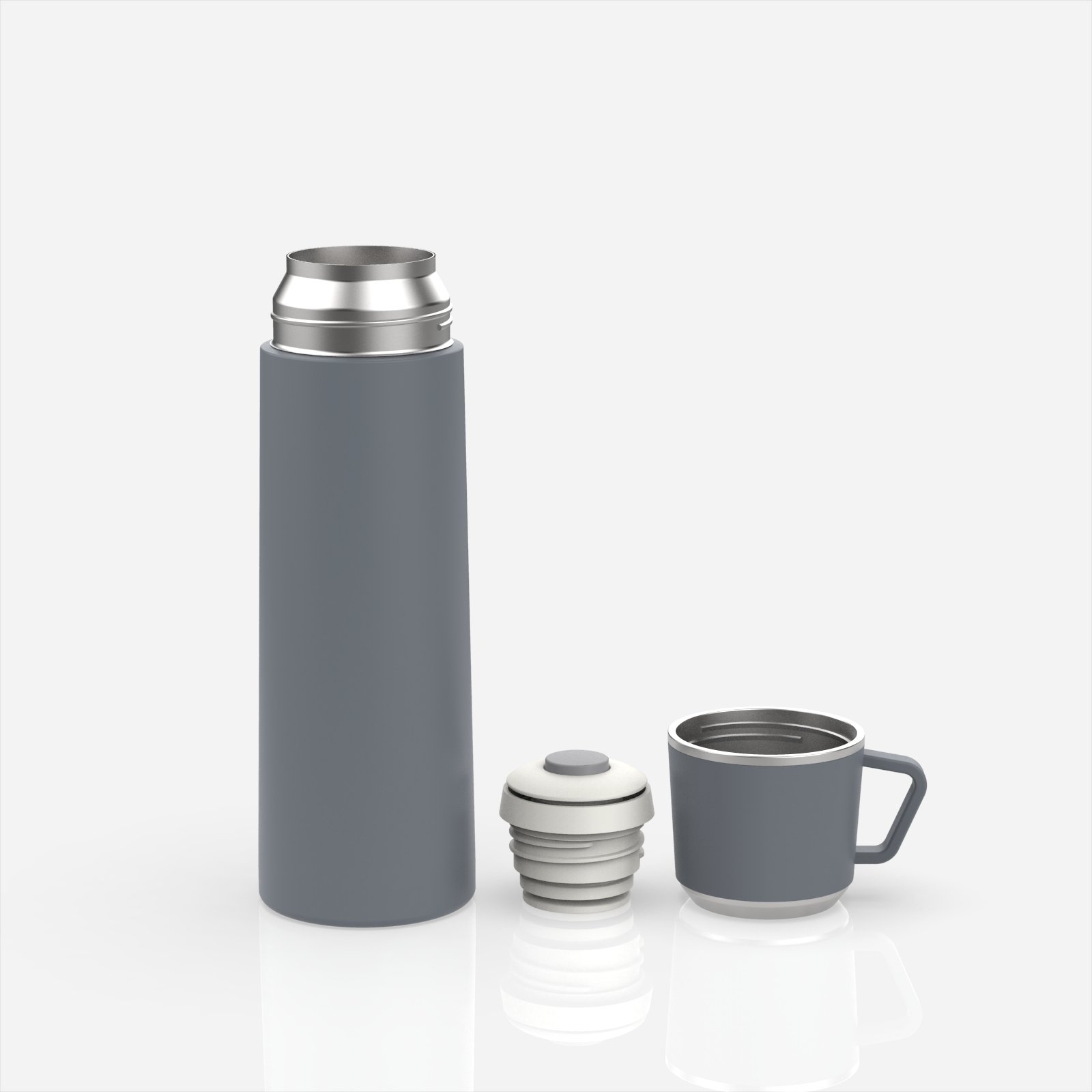 New 500ml/17oz Stainless Steel Portable Water Bottle Logo Brief Double Wall Insulated Thermos BPA Free Vacuum Flask Portable
