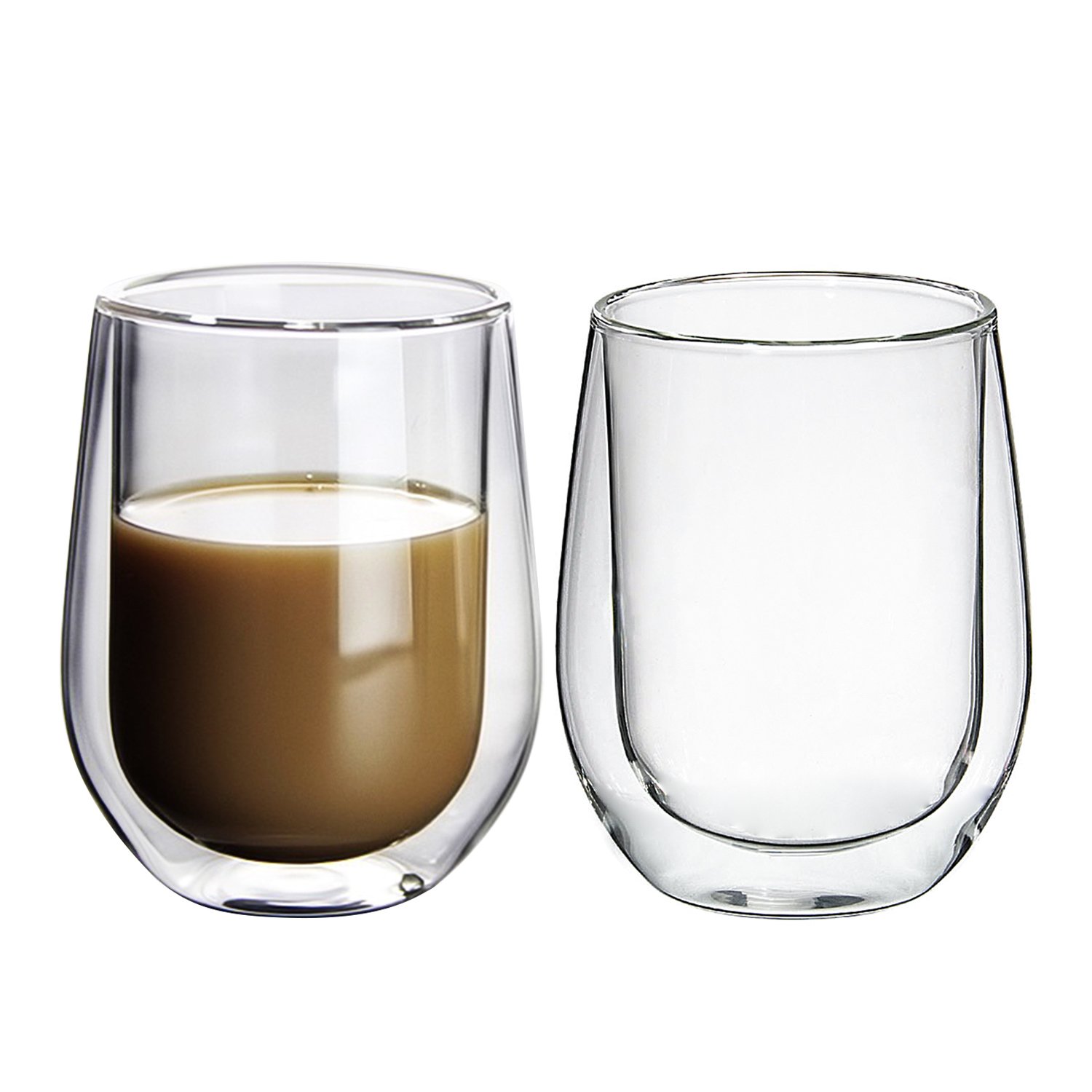 High Borosilicate Heat Resistant Colored Double Wall Glass Coffee Cup Tea mug Double Wall Glasses Tumbler
