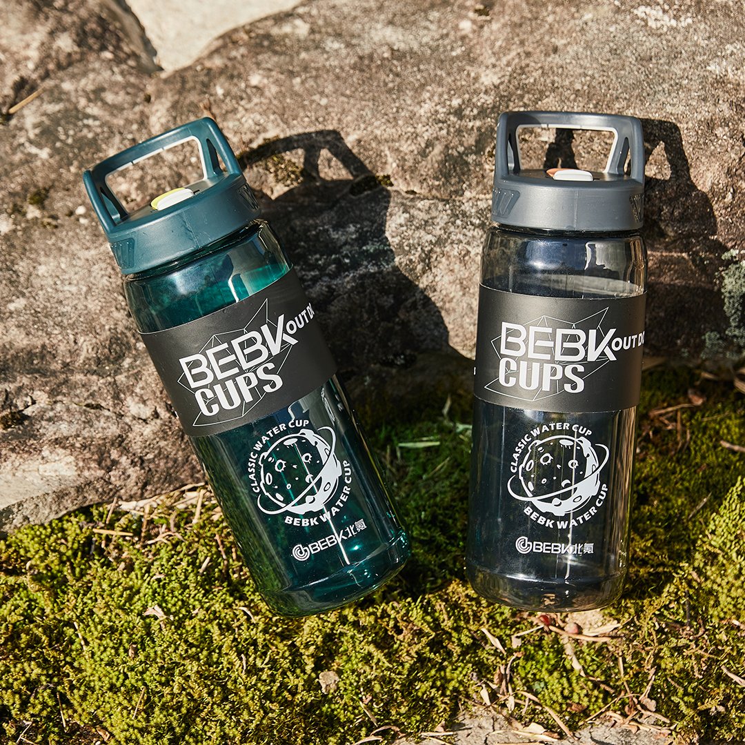 1500ml new design plastic water bottle coloful sport gym water bottle portable empty tritan bottle with straw clear student
