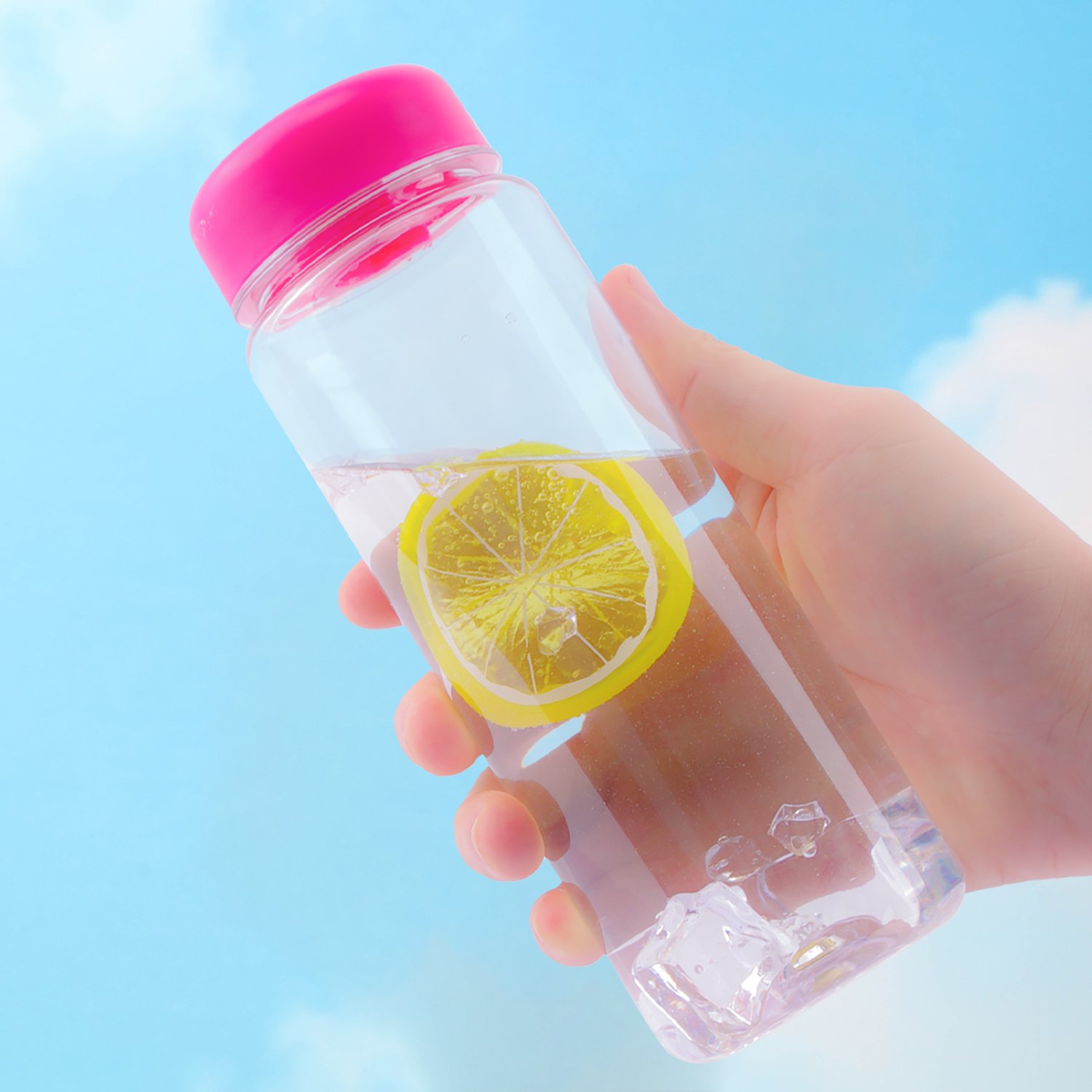 BPA Free 500ml plastic transparent shaker water bottle 16oz clear cute tritan Wide Mouth water bottles for girls my bottle