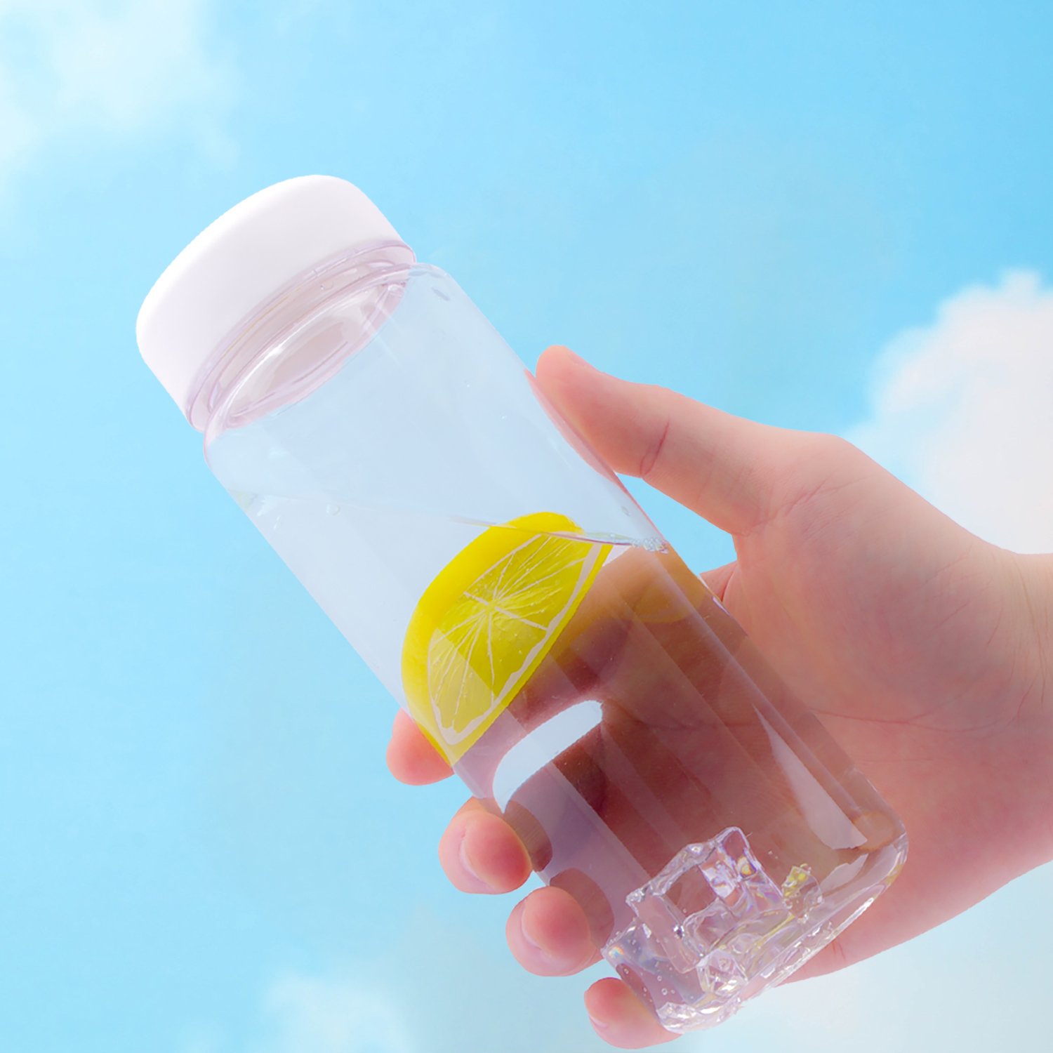 BPA Free 500ml plastic transparent shaker water bottle 16oz clear cute tritan Wide Mouth water bottles for girls my bottle