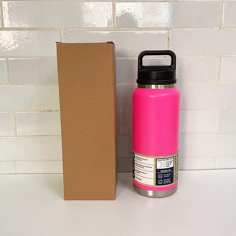 High Quality 18oz 26oz 36oz 1:1 YT Vasos Double Wall Vacuum Flask Insulated Stainless Steel Water Bottle With Chug lids