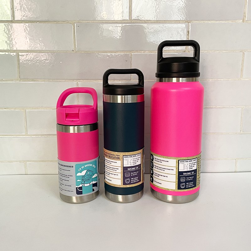 High Quality 18oz 26oz 36oz 1:1 YT Vasos Double Wall Vacuum Flask Insulated Stainless Steel Water Bottle With Chug lids