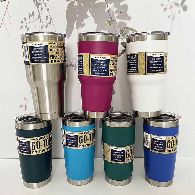 High Quality 18oz 26oz 36oz 1:1 YT Vasos Double Wall Vacuum Flask Insulated Stainless Steel Water Bottle With Chug lids