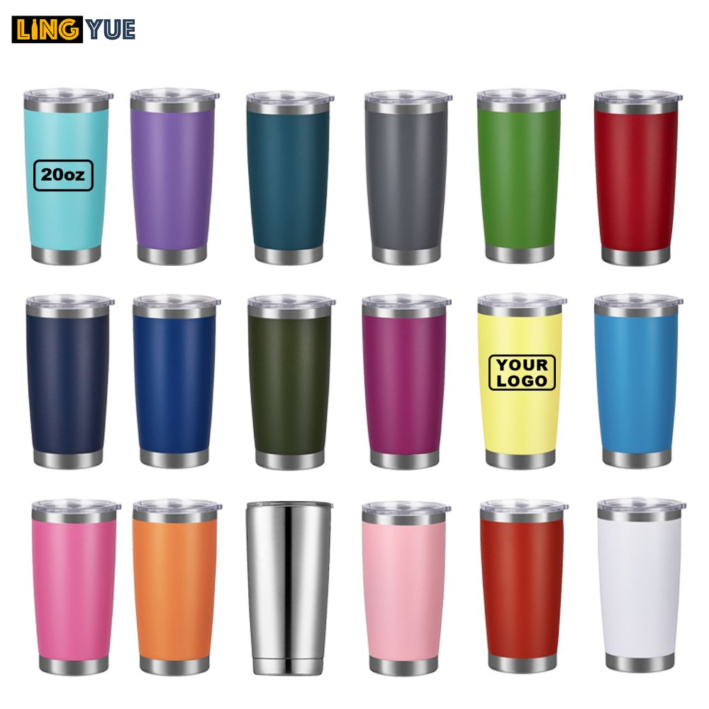 Lingyue custom portable flask water bottles to customizemom mugs 20oz tumbler