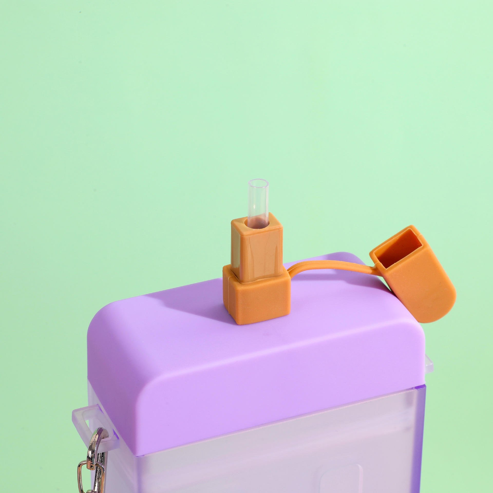 New Arrival Students Kids Ice Cream Water Cup Wholesale Plastic Straw Water Bottle Portable Girls Juice Drink Cup