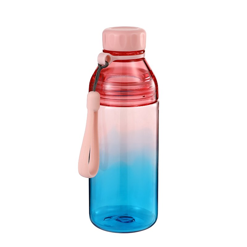 Mini Capacity Plastic Eco-friendly Straw Drinks Water Bottle 500ml Transparent Custom Logo Suitable For Kids