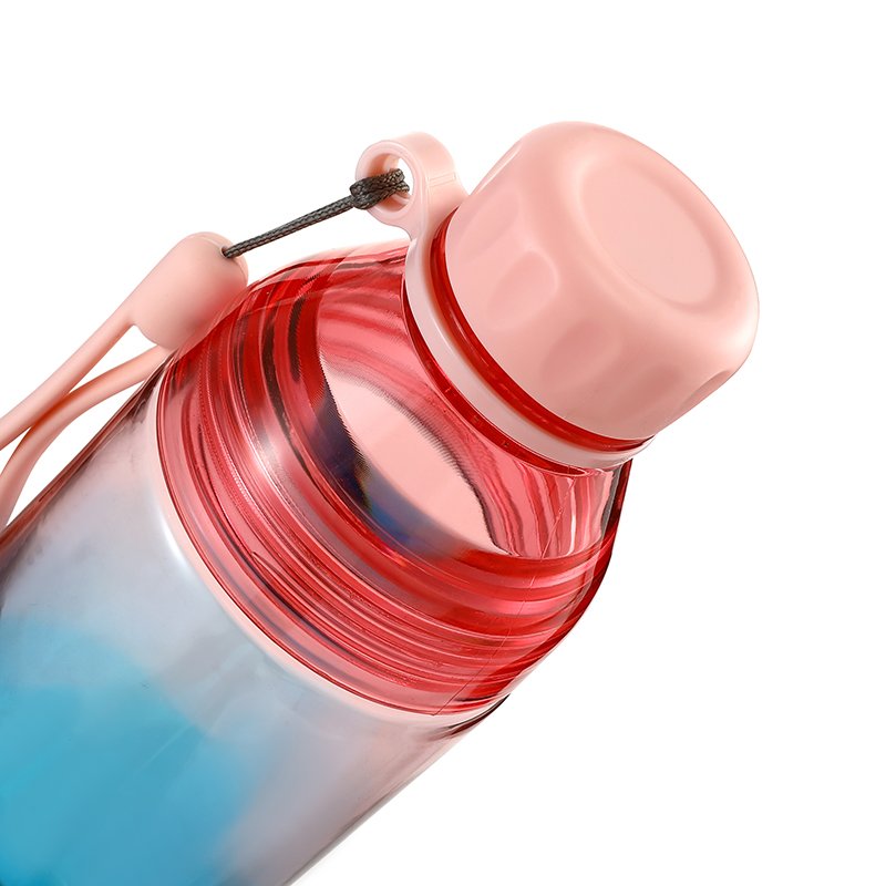 Mini Capacity Plastic Eco-friendly Straw Drinks Water Bottle 500ml Transparent Custom Logo Suitable For Kids