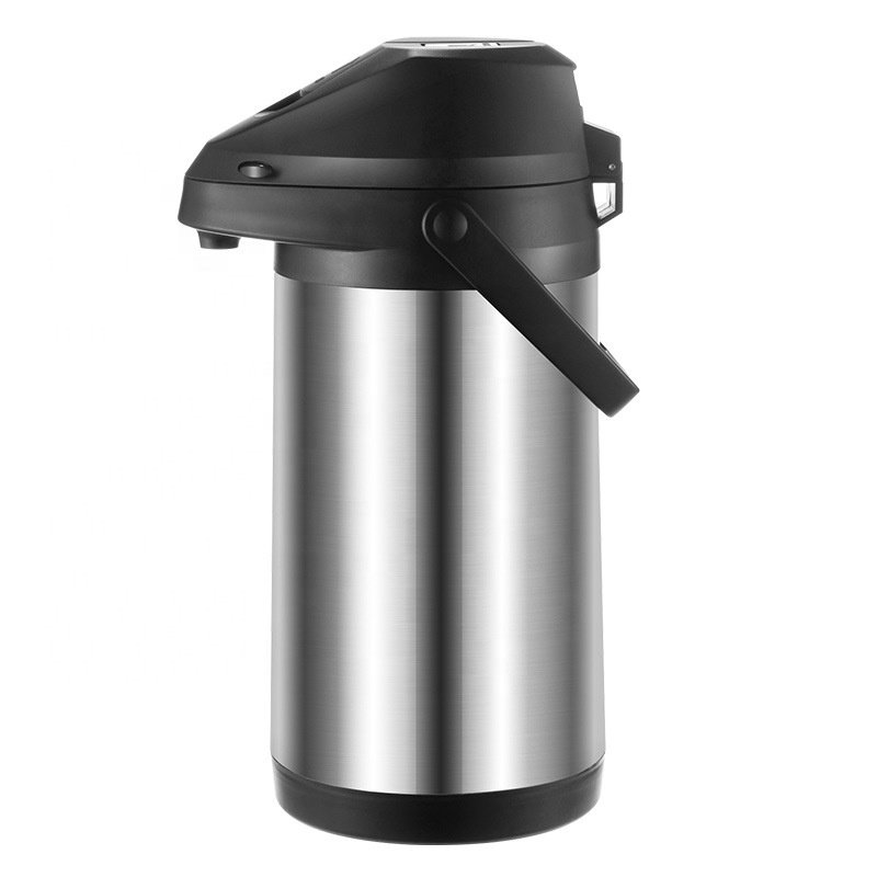 Portable Coffee Water Dispenser with Pump Stainless Steel Vacuum Flasks Thermoses for Hot/Cold Drink