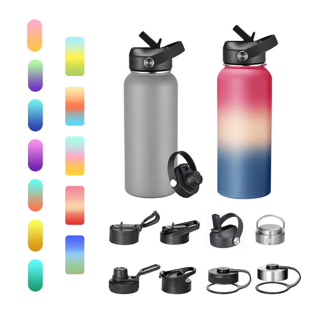 customized logo mate takeya Hot Sale Hydro 32oz 40oz Double Wall Vacuum Flask Insulated 304 Stainless Steel Sport Water Bottle