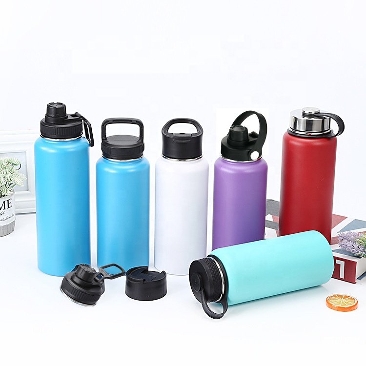 customized logo mate takeya Hot Sale Hydro 32oz 40oz Double Wall Vacuum Flask Insulated 304 Stainless Steel Sport Water Bottle