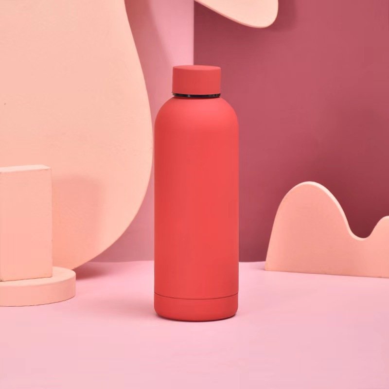 Customized Vacuum Insulated Thermal Drink Bottle Black Double Wall Stainless Steel Water Bottle With Custom Logo