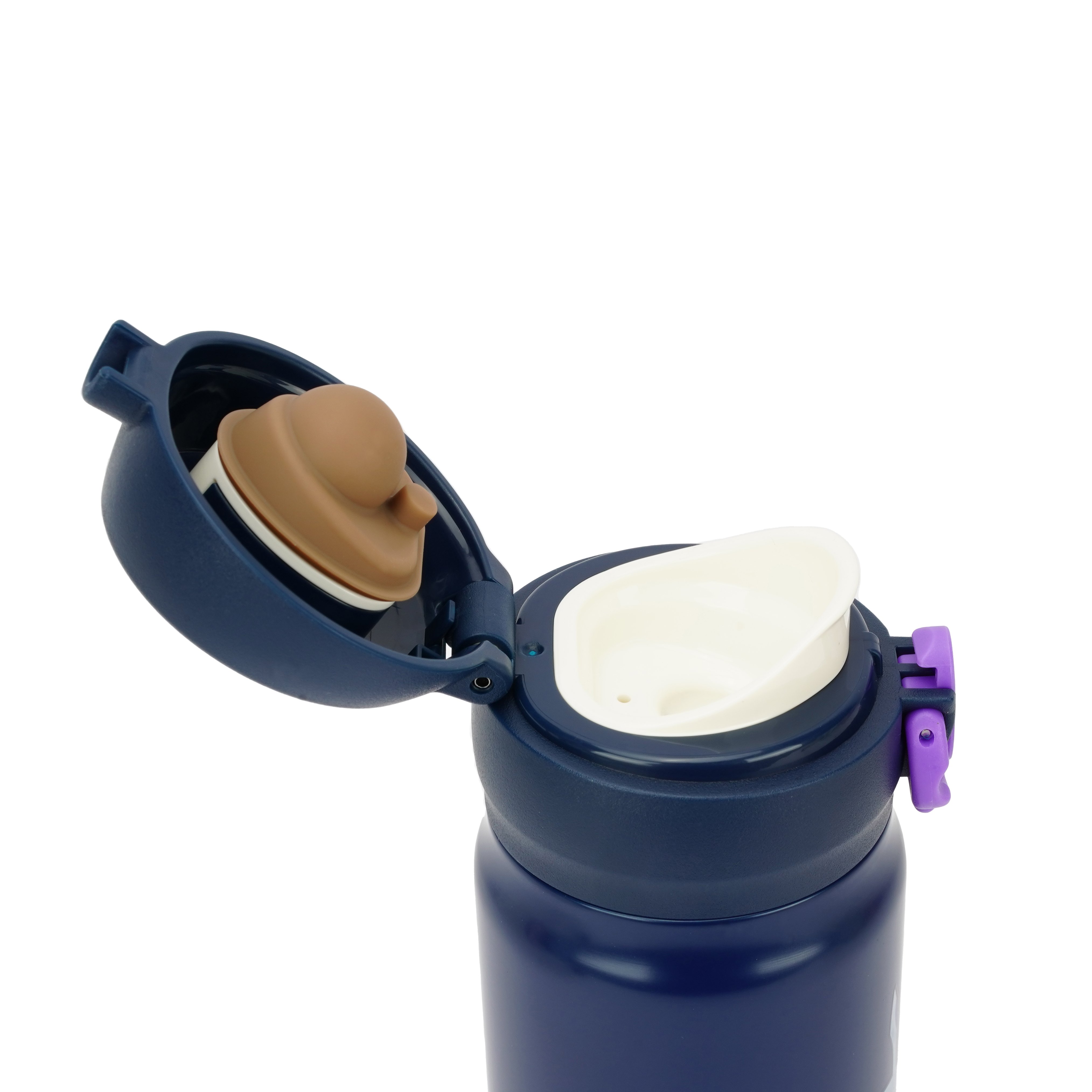 Ultraman Pattern Leakproof Insulated Thermal Vacuum Flask With Press And Lock Cap 17oz