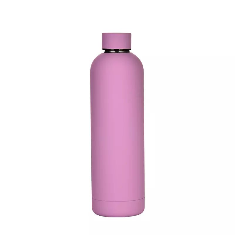 Custom logo 500ml stainless steel double wall outdoor sports portable vacuum insulated drink water bottle Class thermos flask