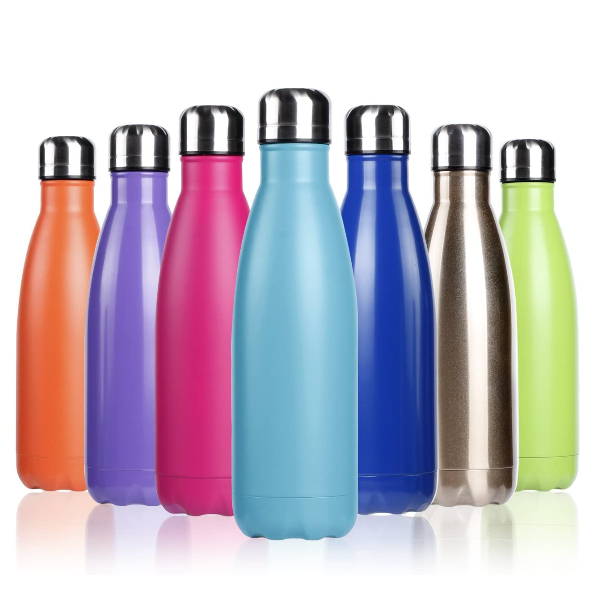 Custom logo 500ml stainless steel double wall outdoor sports portable vacuum insulated drink water bottle Class thermos flask
