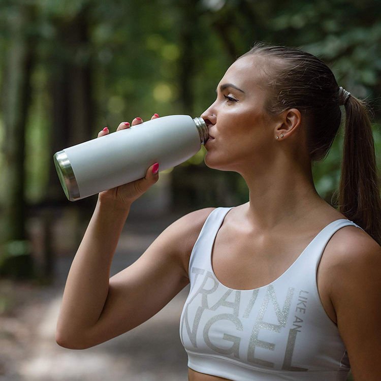 Portable Insulated Vacuum Flask Sport Water Bottles Stainless Steel 304 With Custom Logo Water Bottle Cup For Tea And Coffee