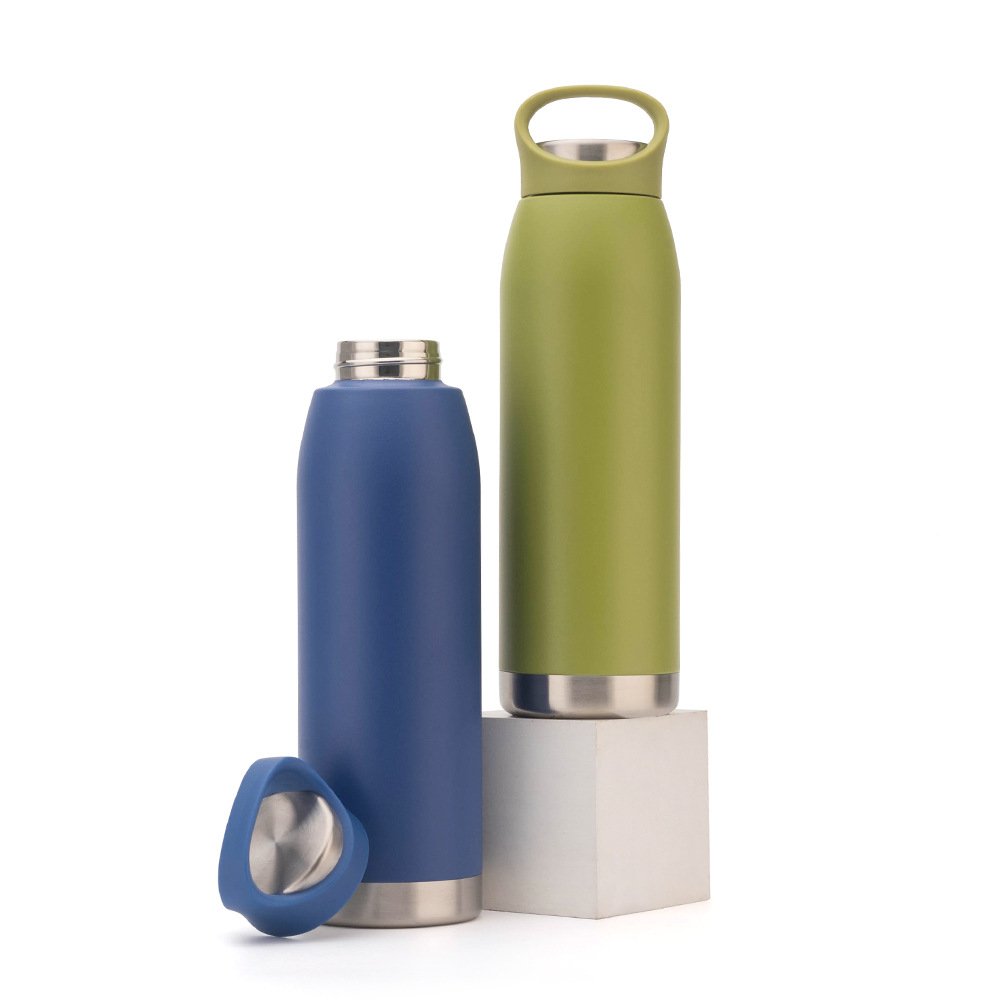 Portable Insulated Vacuum Flask Sport Water Bottles Stainless Steel 304 With Custom Logo Water Bottle Cup For Tea And Coffee