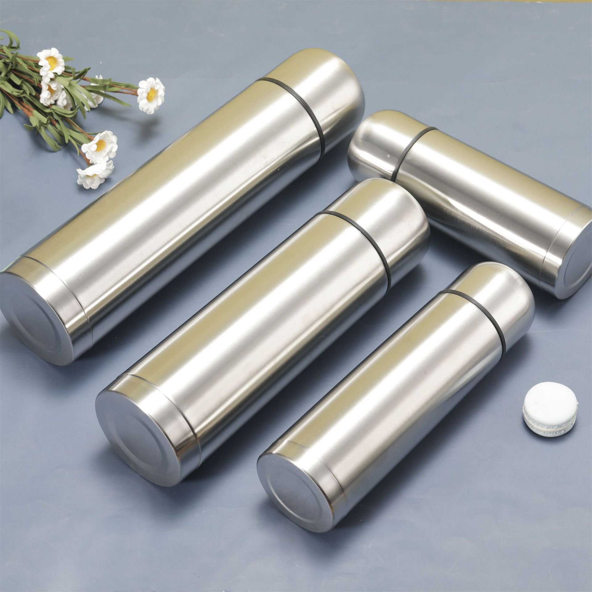 Thermos Vacuum Flask Vacuum Insulated Water Bottles Double Wall Stainless Steel Eco Friendly High Quality Outdoor 500ml Camping