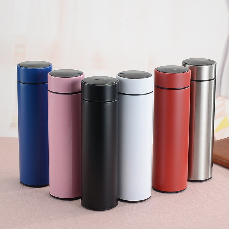 500ml Thermo Bottle Thermal Cup Vacuum Flasks Stainless Steel Thermos Led Temperature Smart Water Bottle
