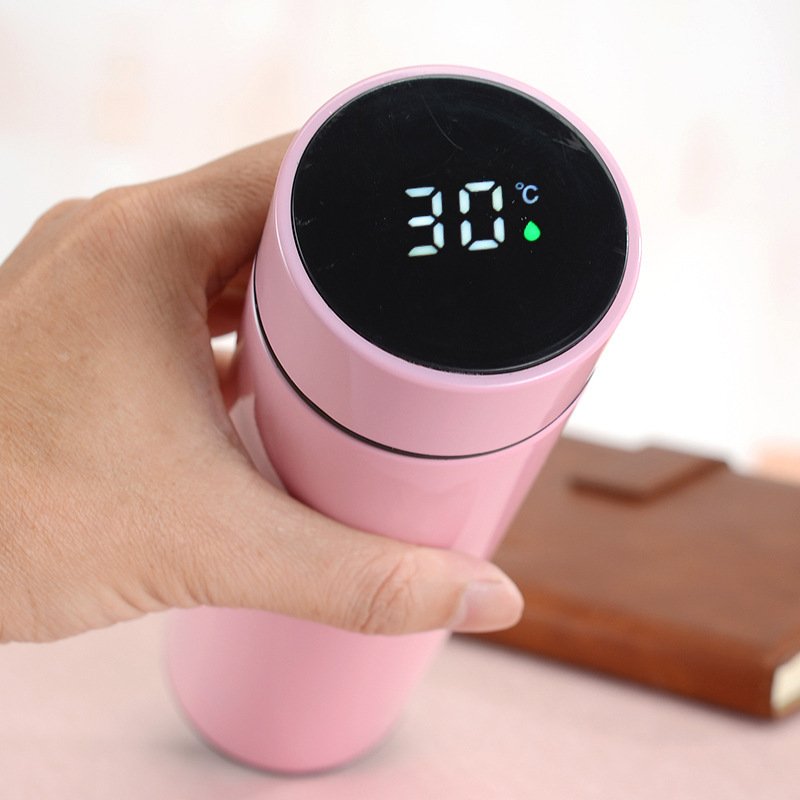 500ml Thermo Bottle Thermal Cup Vacuum Flasks Stainless Steel Thermos Led Temperature Smart Water Bottle