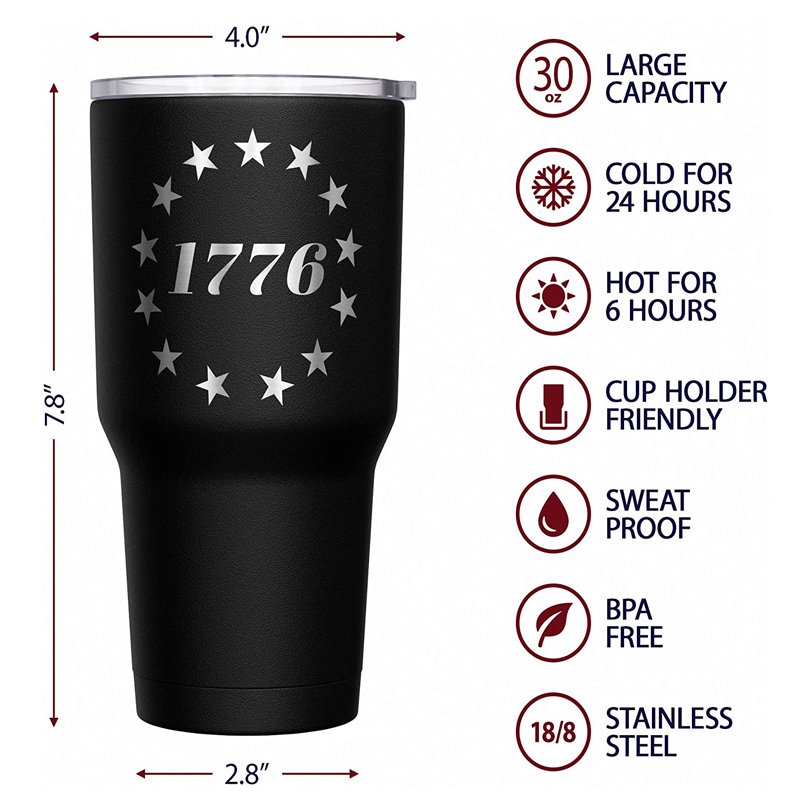30 oz insulated stainless steel mug and double wall tumbler