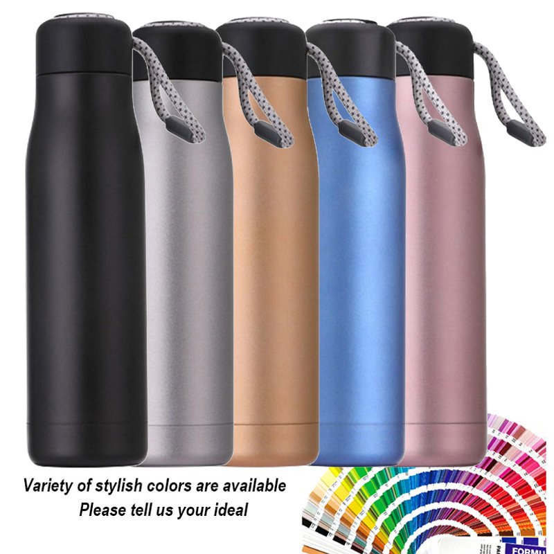 Wholesale Hiking Thermos Vacuum Flask Custom Logo 304 Stainless Steel Outdoor Hot And Cold Cool Bicycle Running Water Bottle