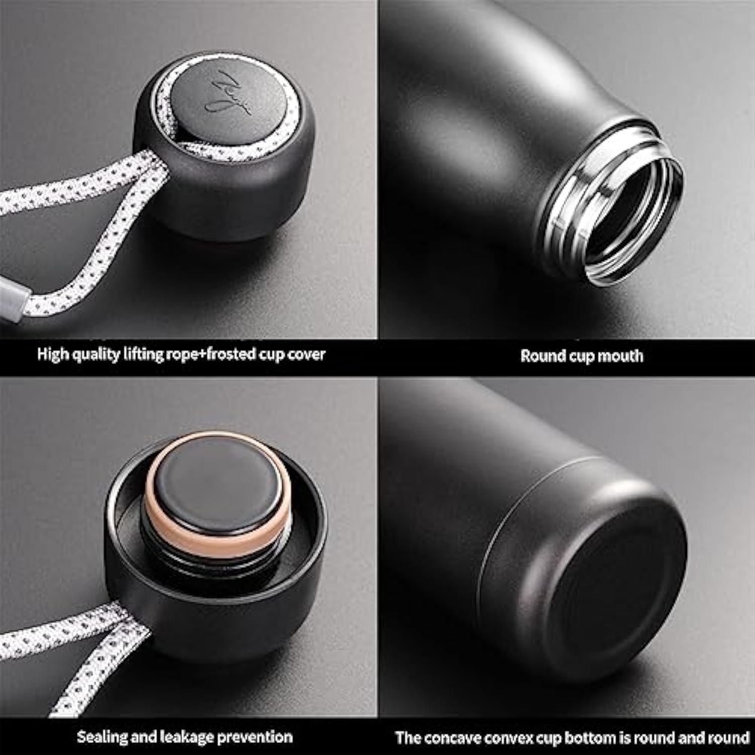 Wholesale Hiking Thermos Vacuum Flask Custom Logo 304 Stainless Steel Outdoor Hot And Cold Cool Bicycle Running Water Bottle